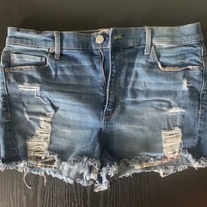 American Flag Jean Shorts- Mudd High Rise Shortie. Size 17